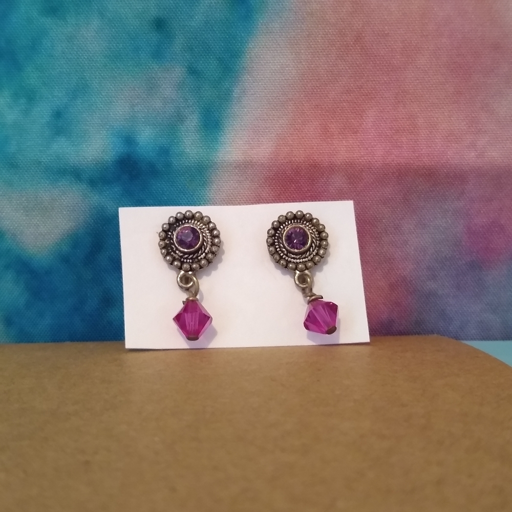 Purple Earrings